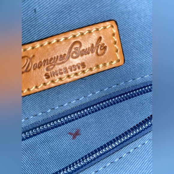 Dooney & Bourke pink with palm leaves crossbody/shoulder bag - Picture 9 of 15